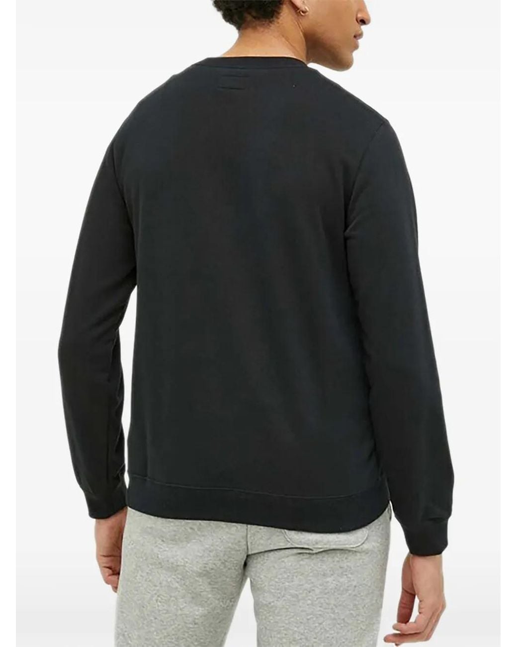 Converse Black Go-To Logo-Detail Crew-Neck Sweatshirt