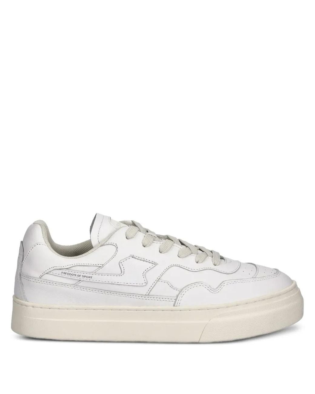 Stepney Workers Club White Leather Sneakers for men