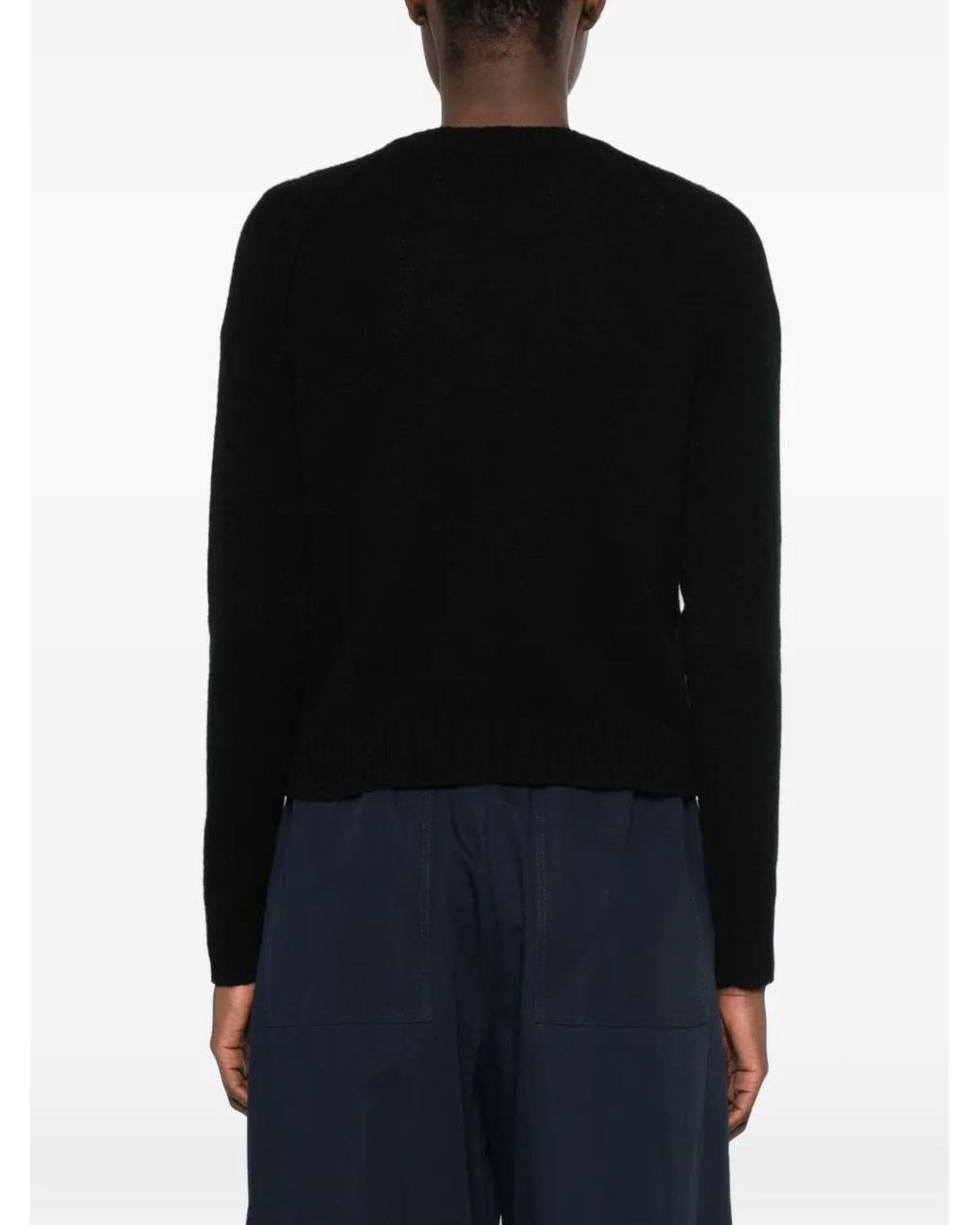 Bompard Black Raglan-Sleeve Cardigan