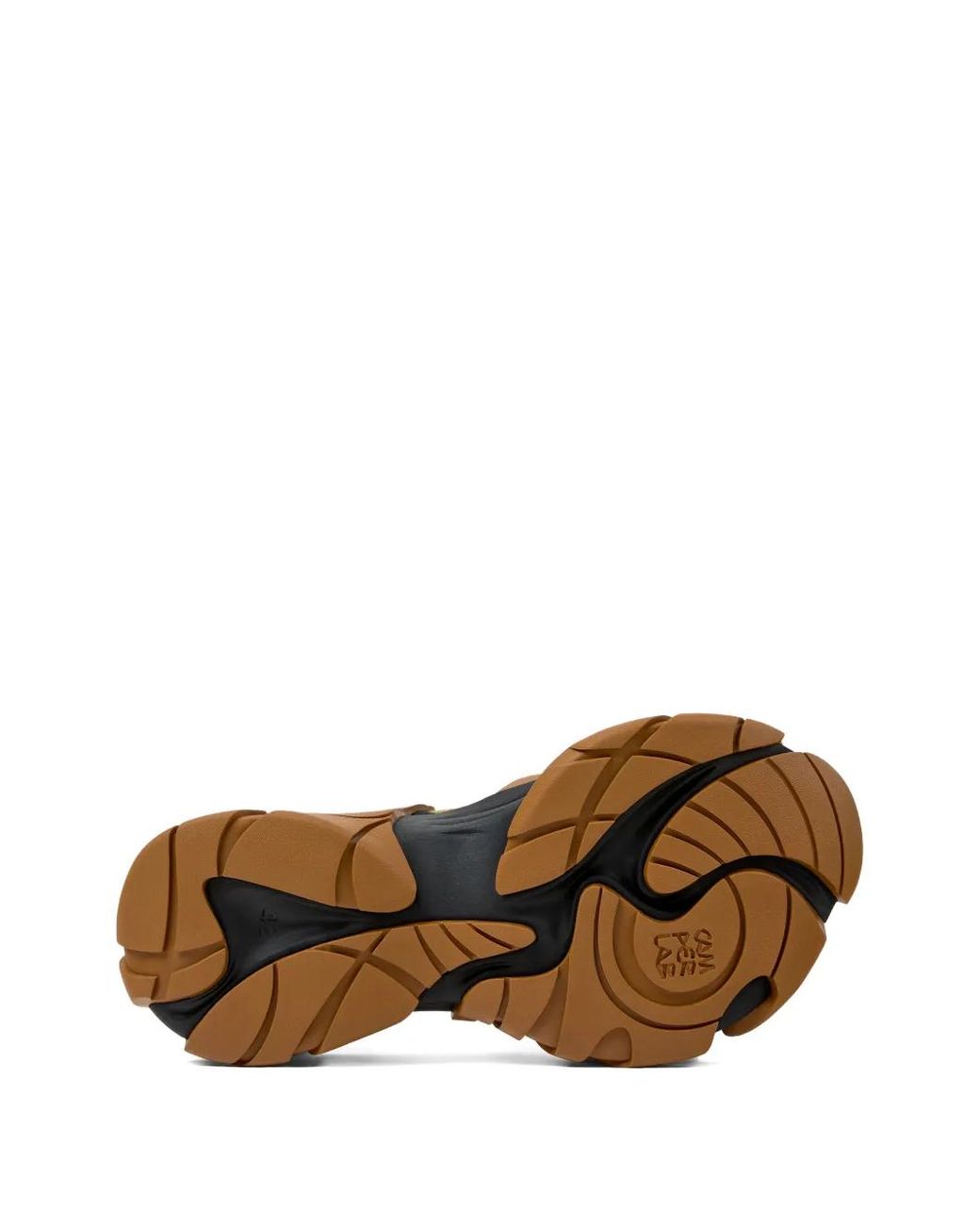 CAMPERLAB Brown Tormenta Knitted Panelled Sneakers