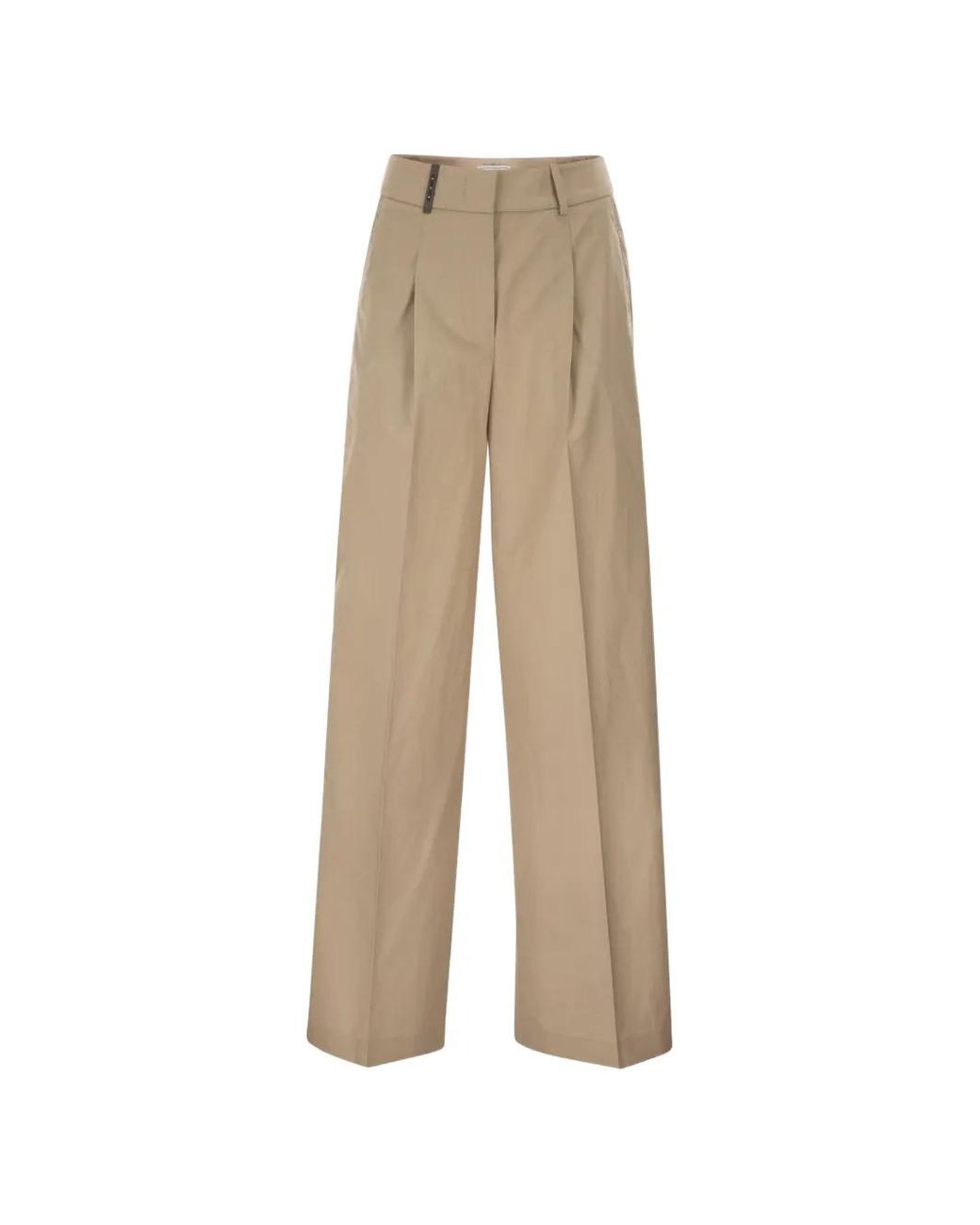 Peserico Natural Pleats Tailored Trousers