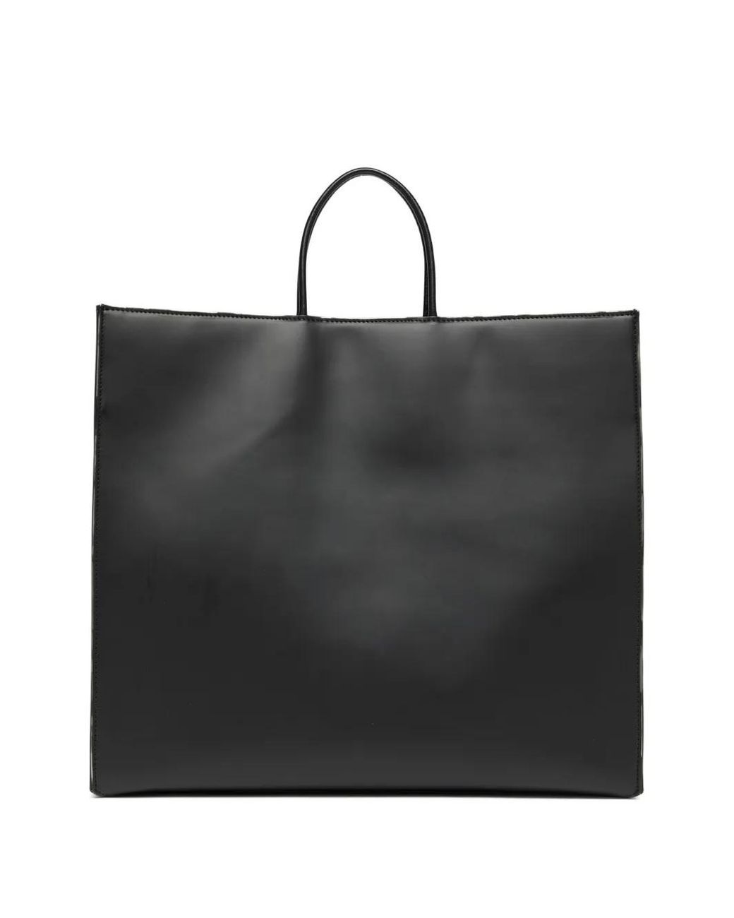 DIESEL ブラック レザートートバッグ 3D ショッパー 2wey tote DIESEL Dsl 3D Tote Bag in Black | Lyst