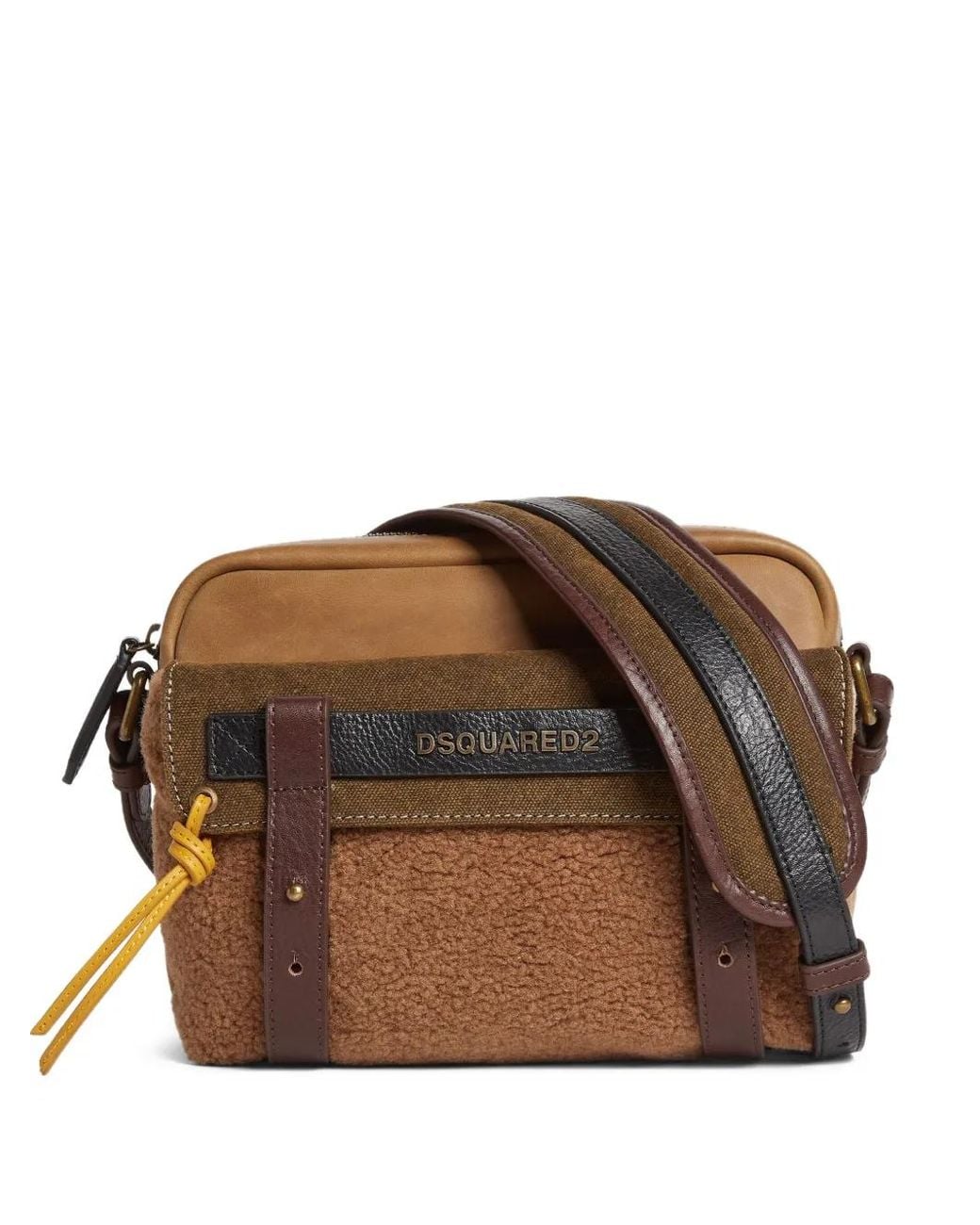 DSquared² Brown Canadian Messenger Bag for men