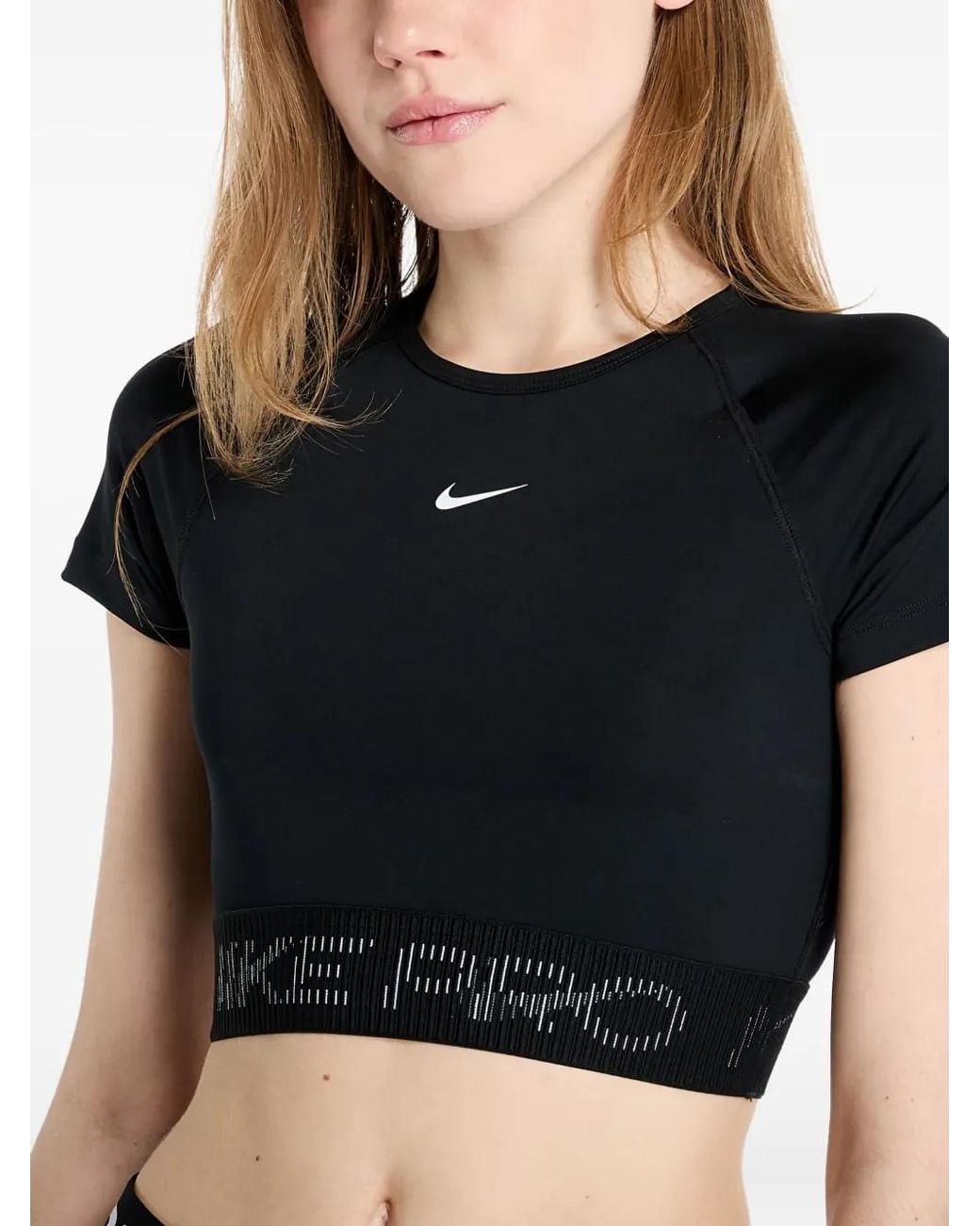 Nike Black Pro Short-Sleeve T-Shirt