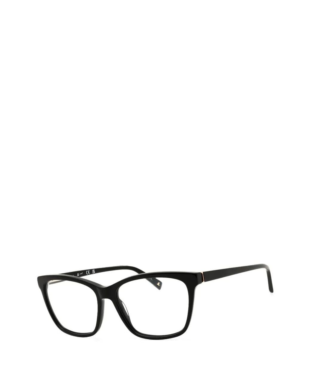 J. LANDON Black Rectangle-Frame Glasses