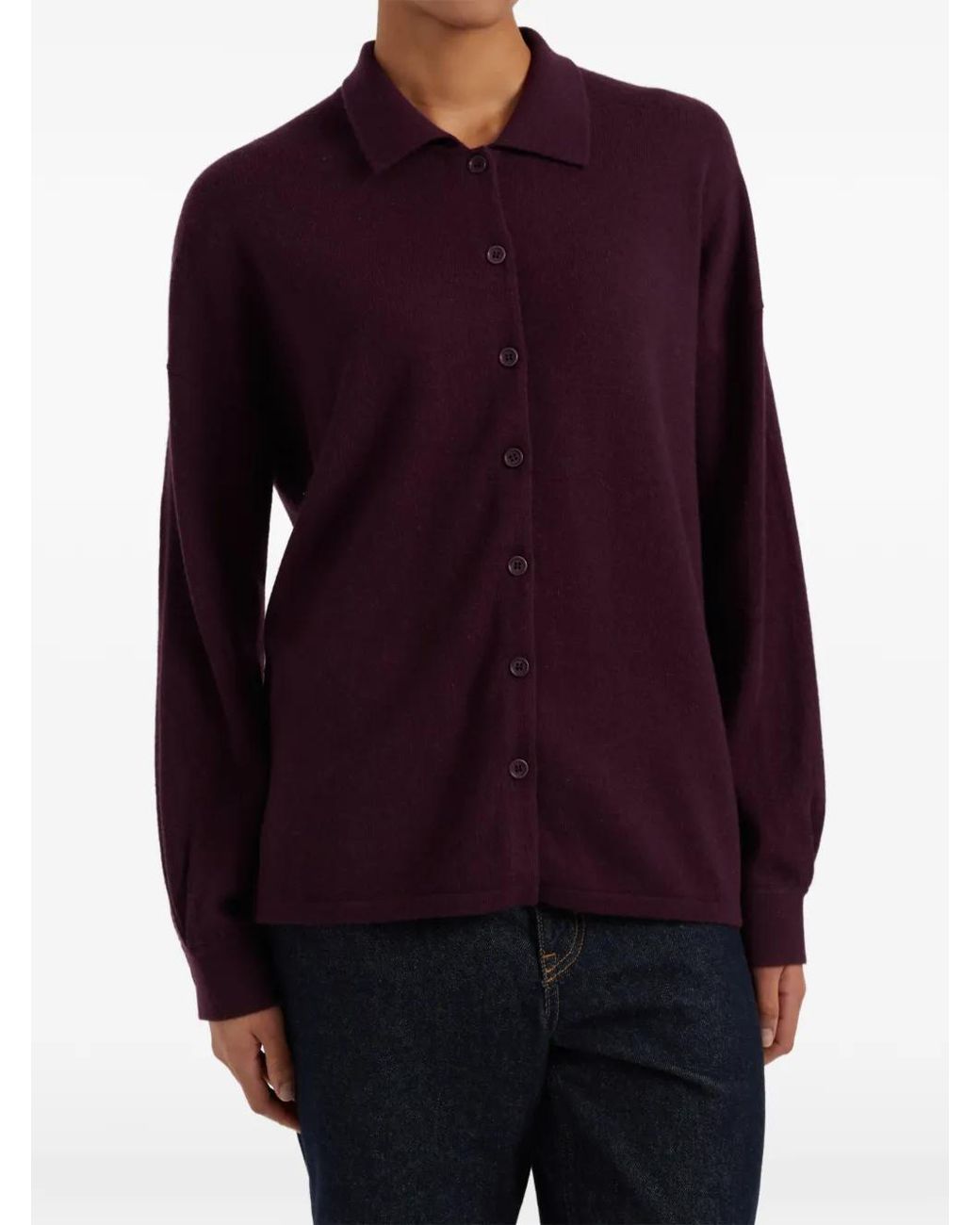 Chinti & Parker Button-Up Collared Cardigan
