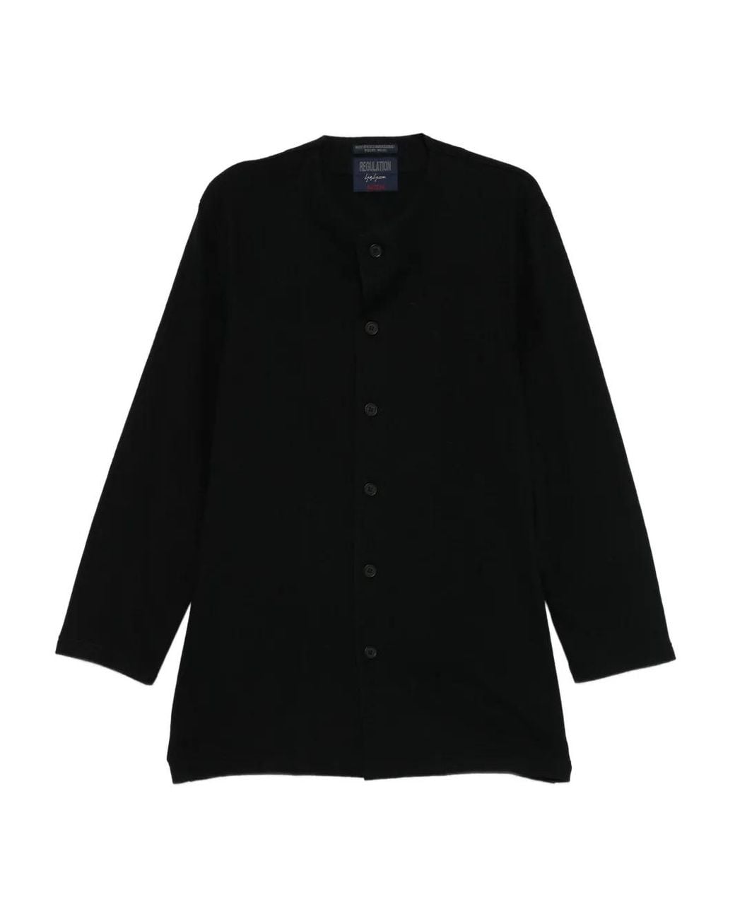 Yohji Yamamoto Black Buttoned-Up Cardigan for men