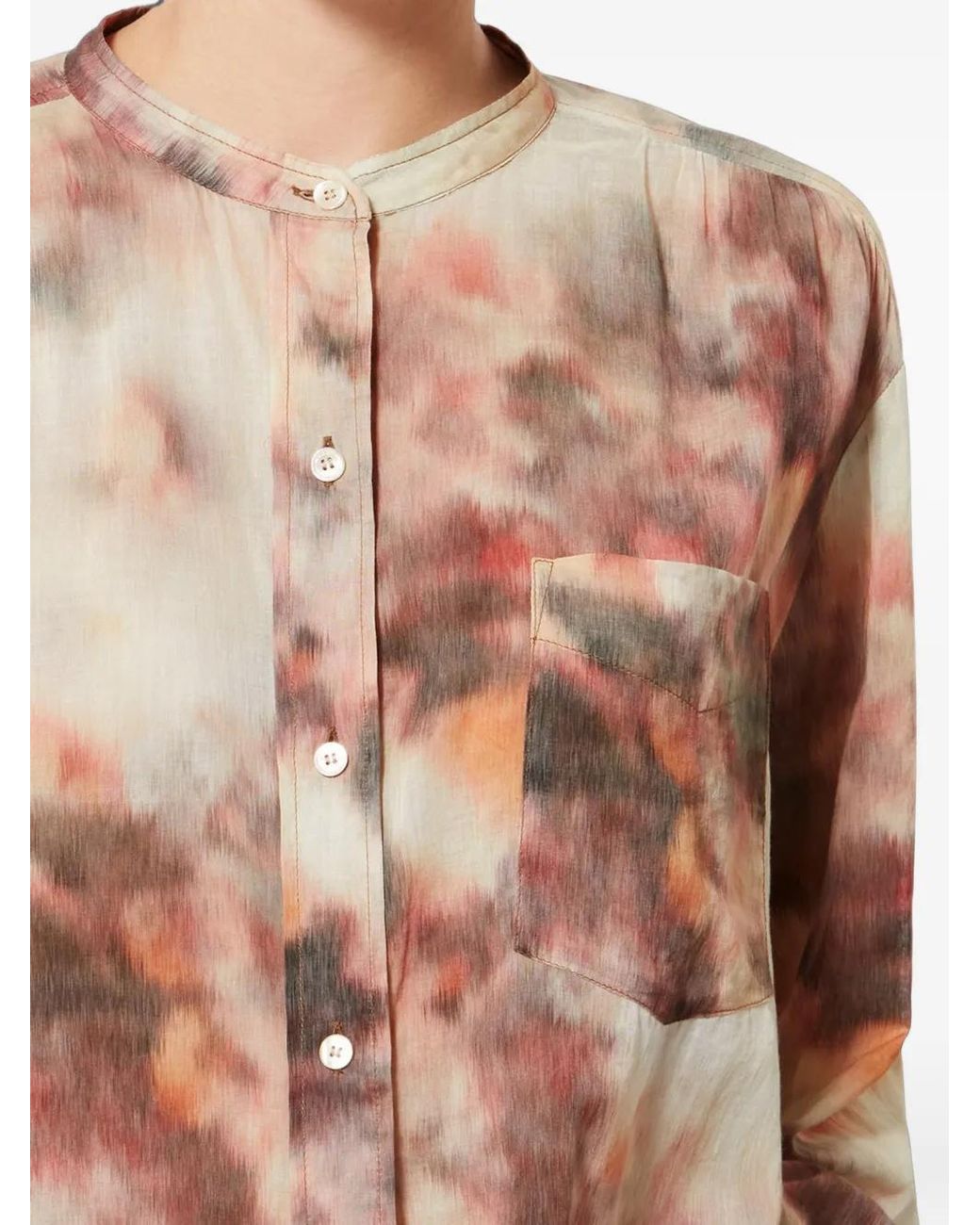 Isabel Marant Natural Mexika Printed Cotton Shirt