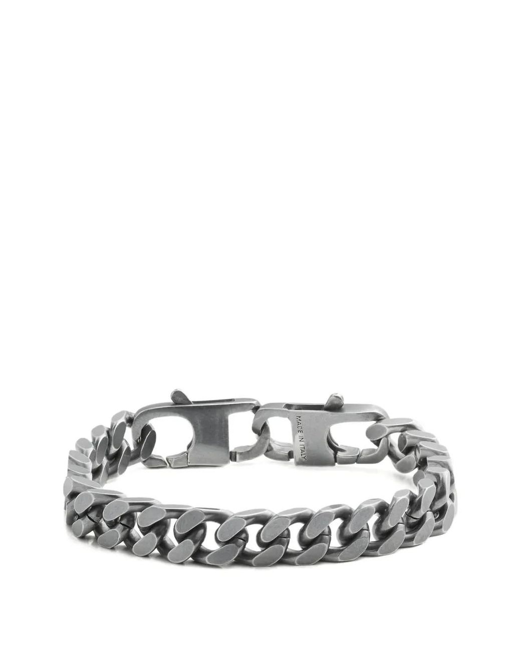 MM6 by Maison Margiela Black Burnished Chain Bracelet