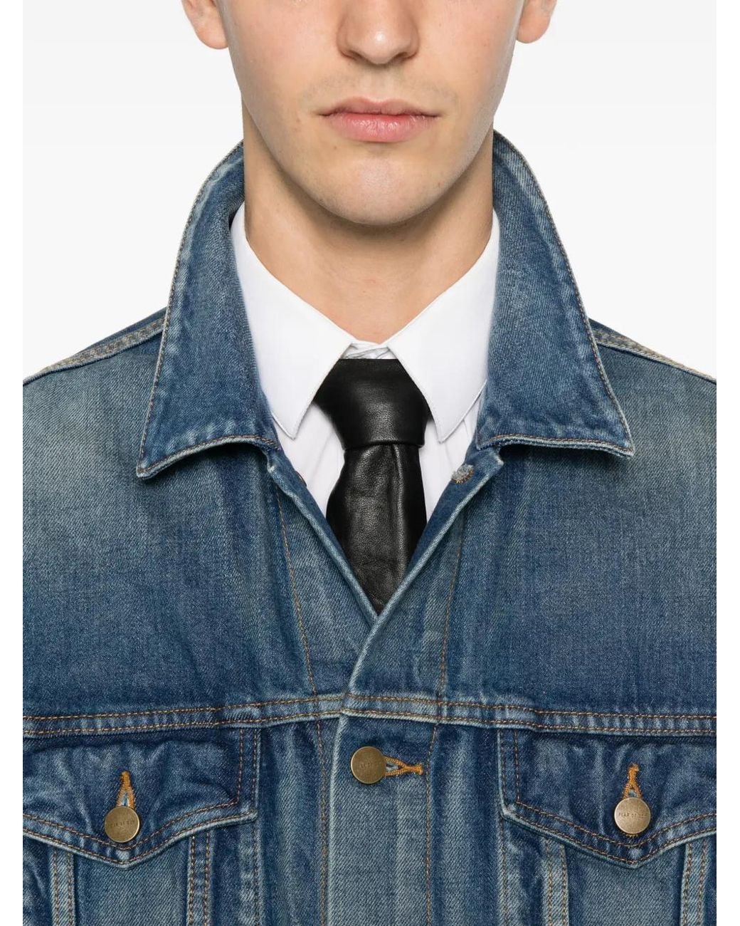 Fear Of God Blue Denim Trucker Jacket for men