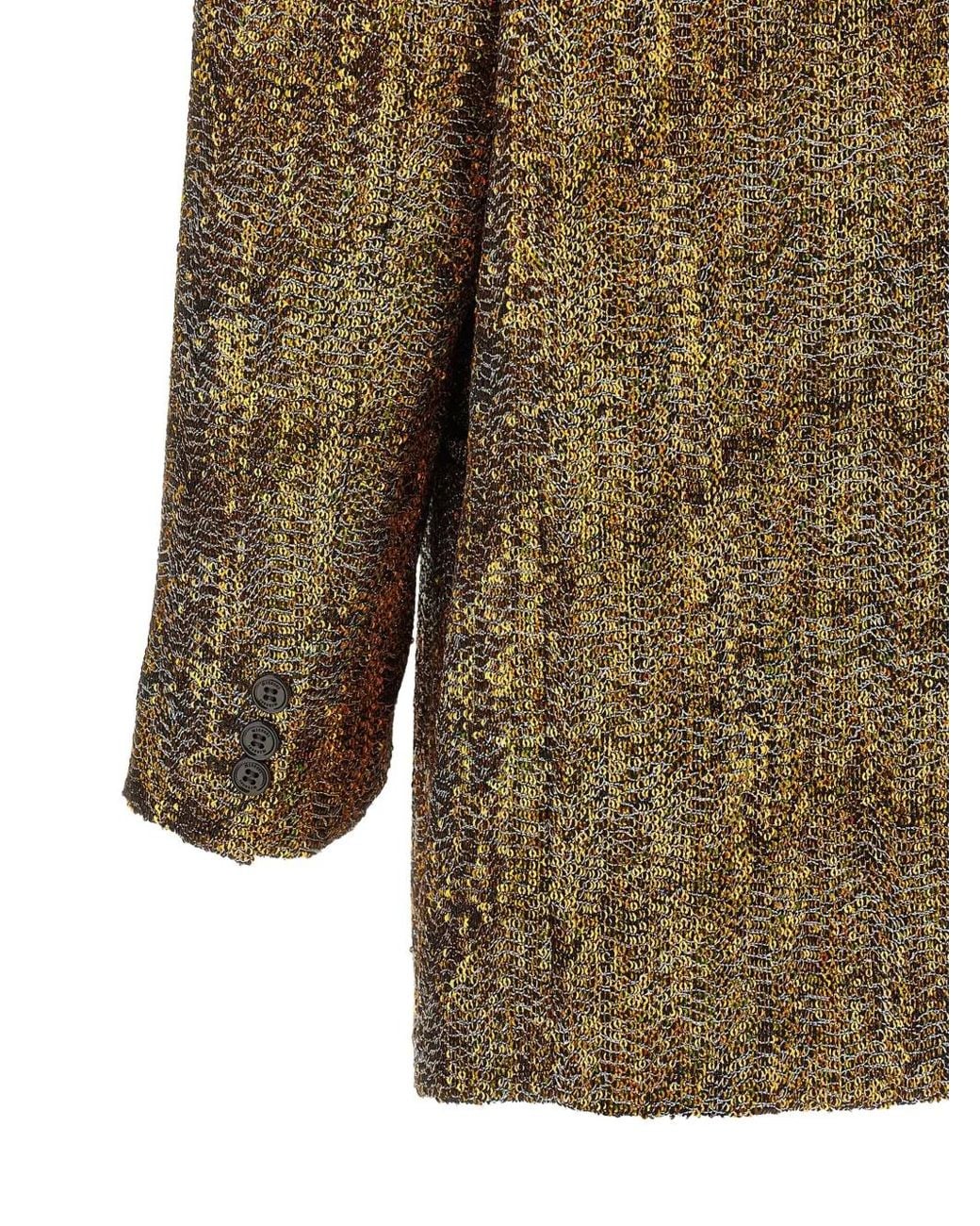Missoni Metallic Sequin-Embellished Double-Breasted Blazer