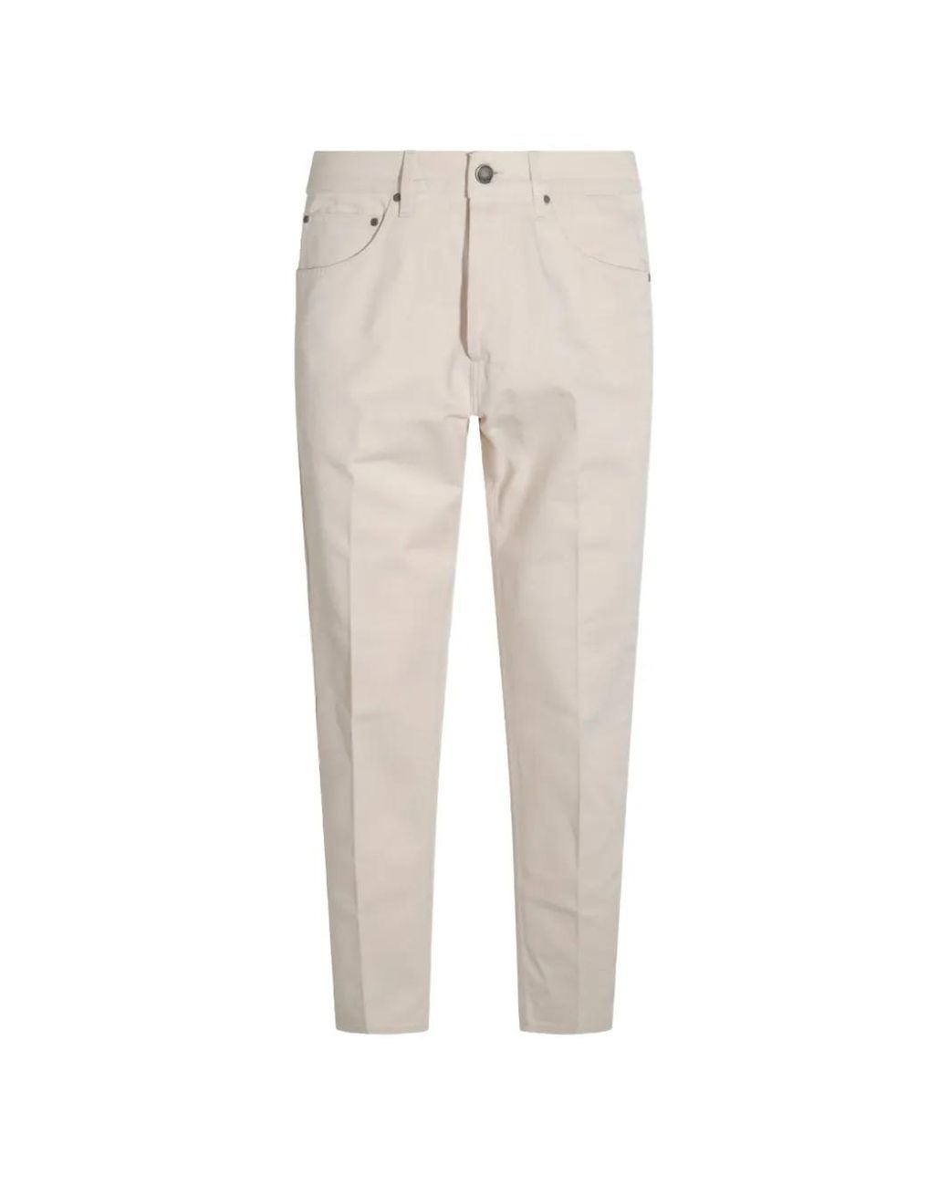 Lardini White Jean À Effet Délavé for men