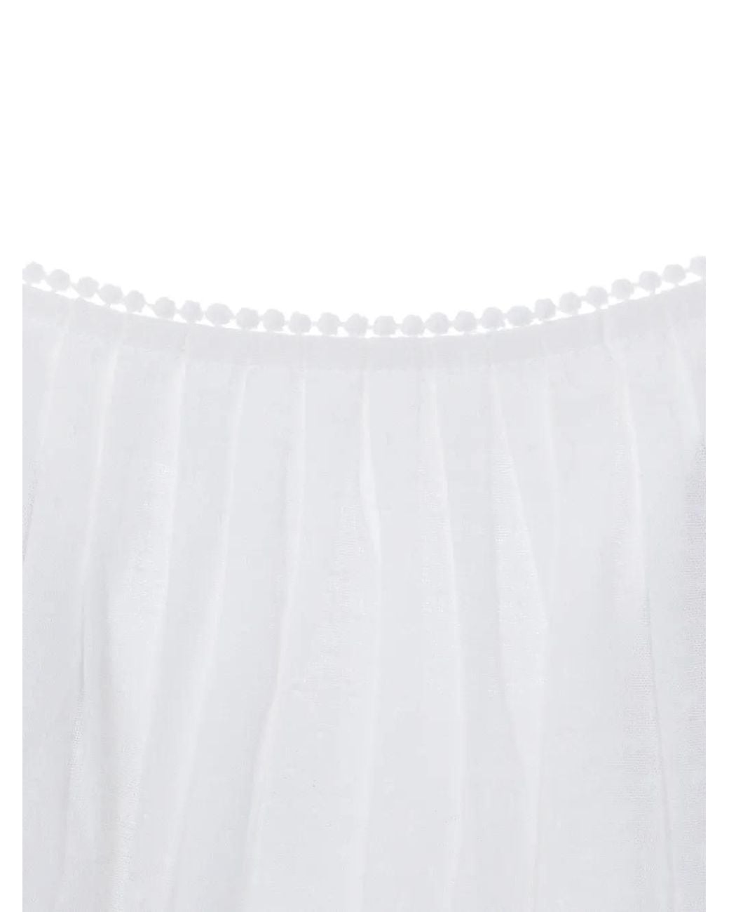 ELEH White Spaghetti Straps Embroidered Top