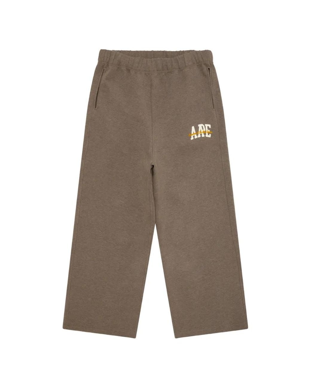 Aape By A Bathing Ape Gray Logo-Print Reversible Track Pants for men