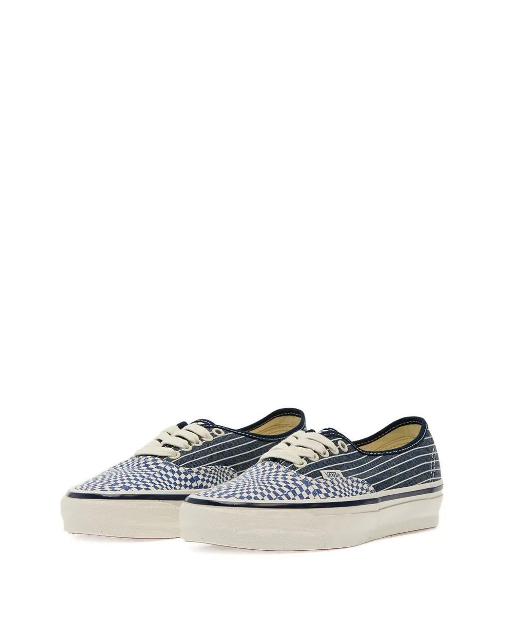 Vans Blue Authentic Printed Low-Top Sneakers
