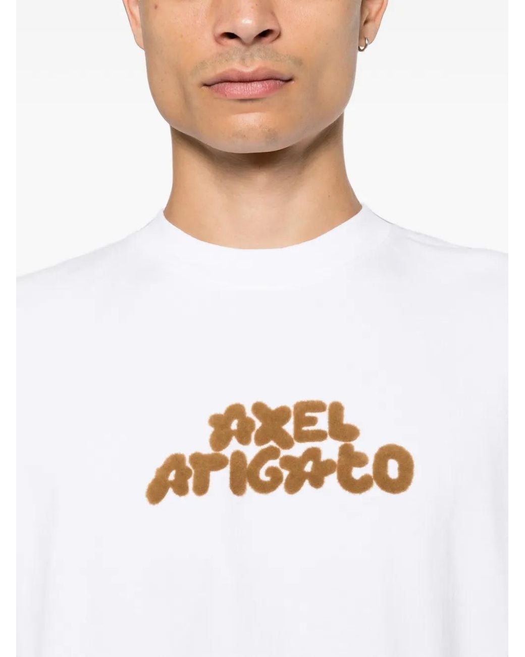 Axel Arigato White T-Shirt À Logo Brodé for men