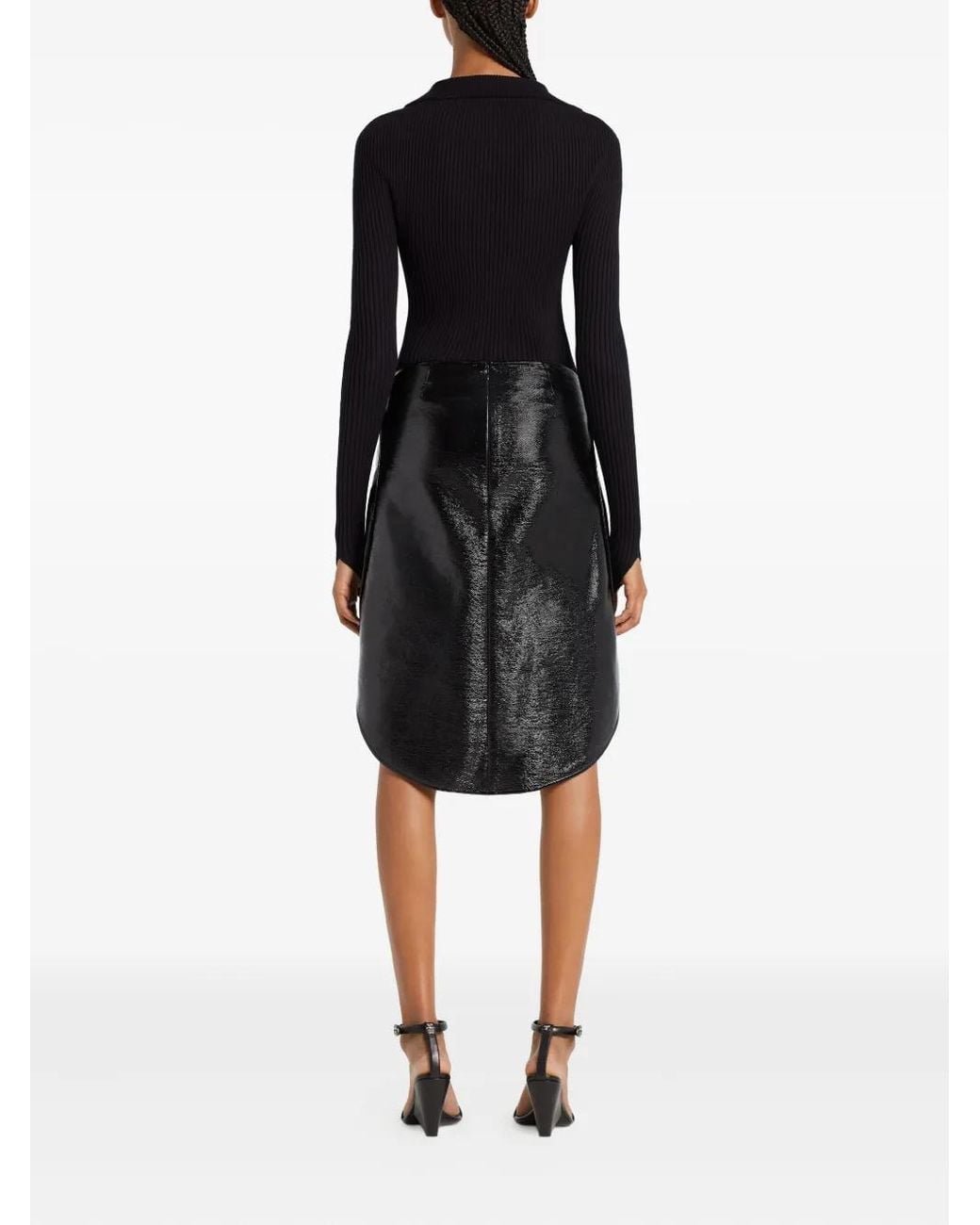 Courreges Geribbeld Vest in het Black
