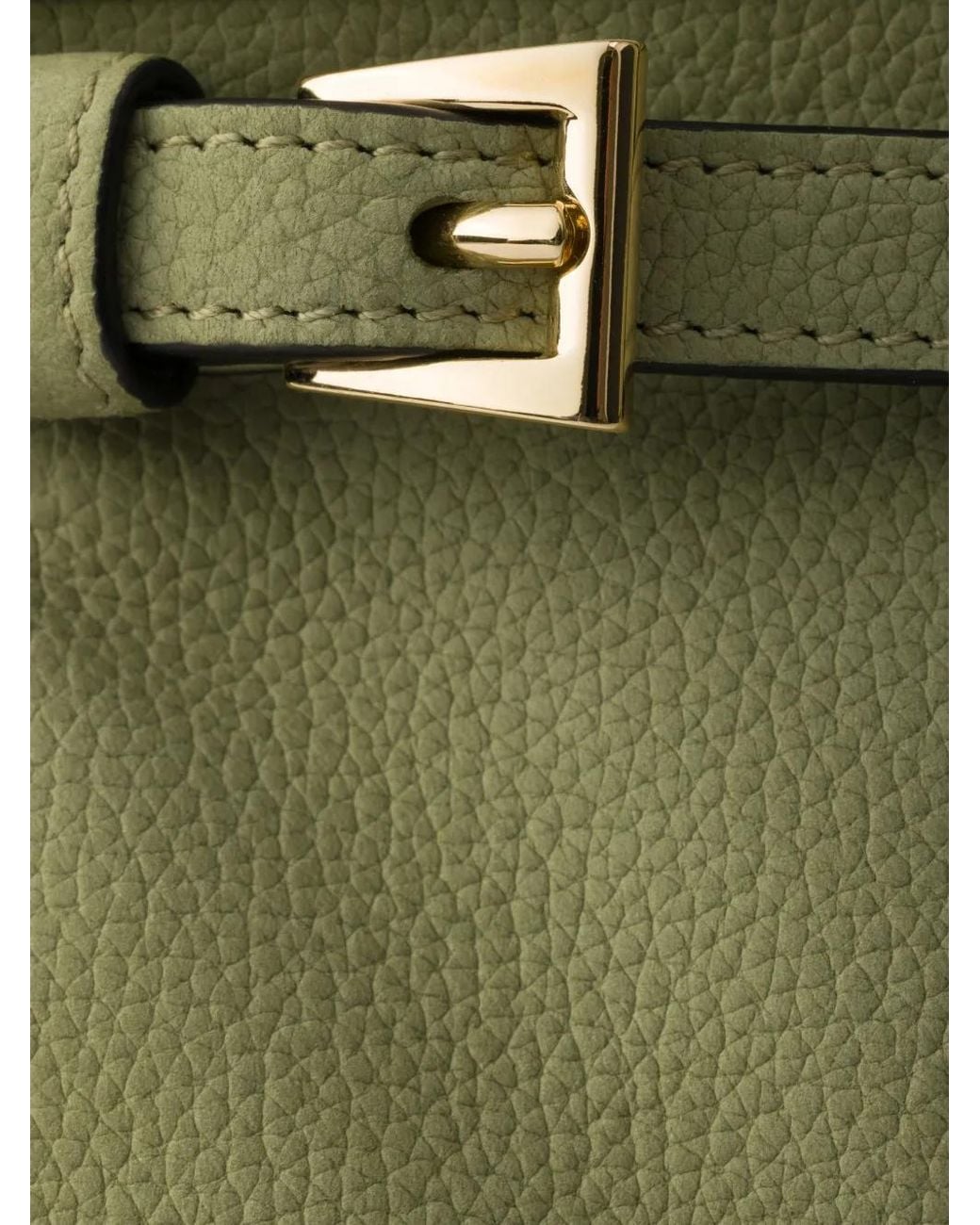 Prada Green Bonnie Medium Nubuck Leather Handbag