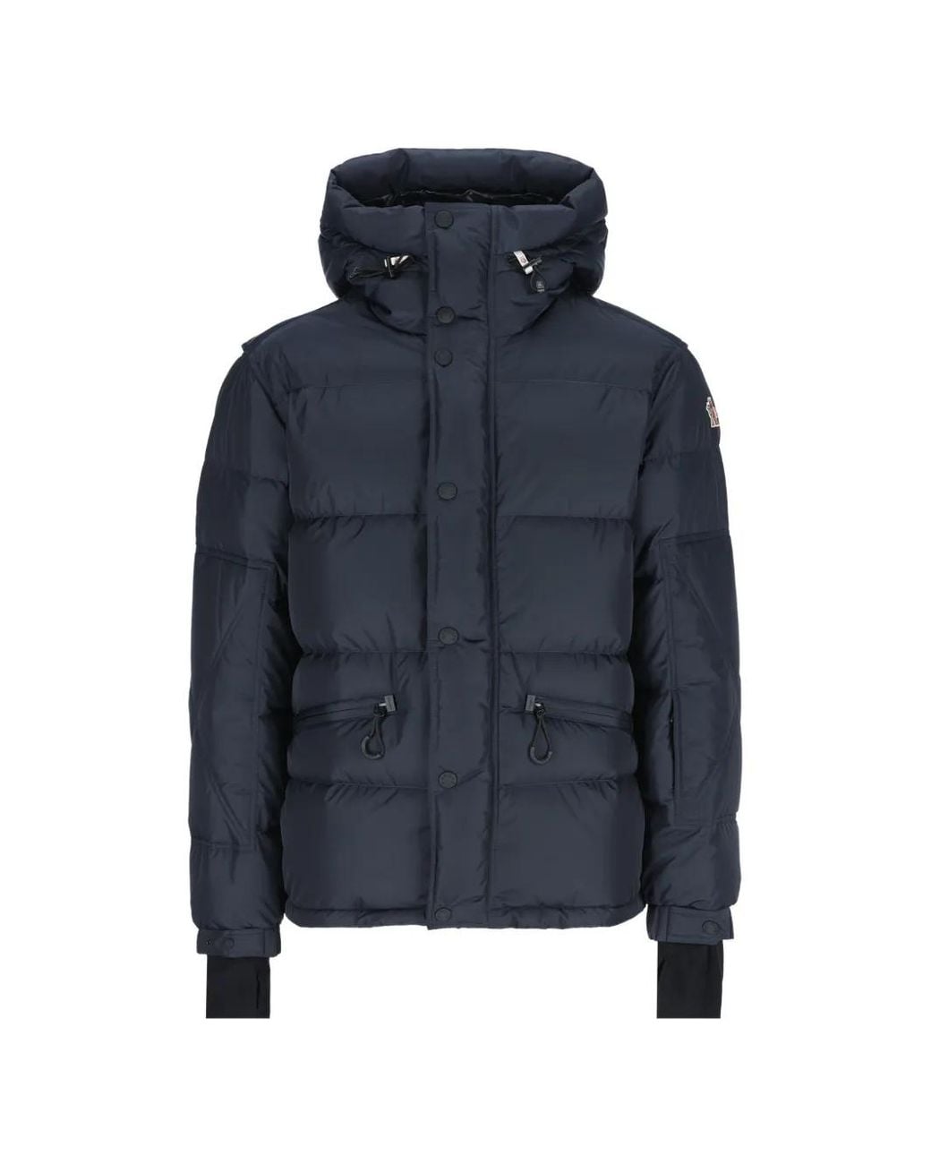 Moncler Blue Kasanka Hooded Quilted Jacket for men
