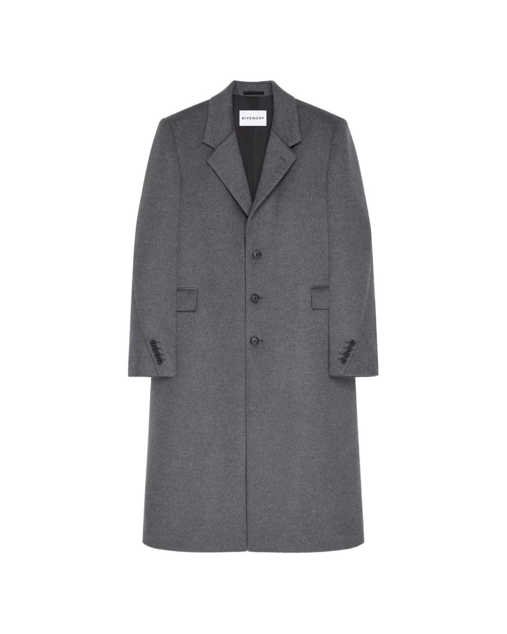 Givenchy Gray Couture Seam Coat for men