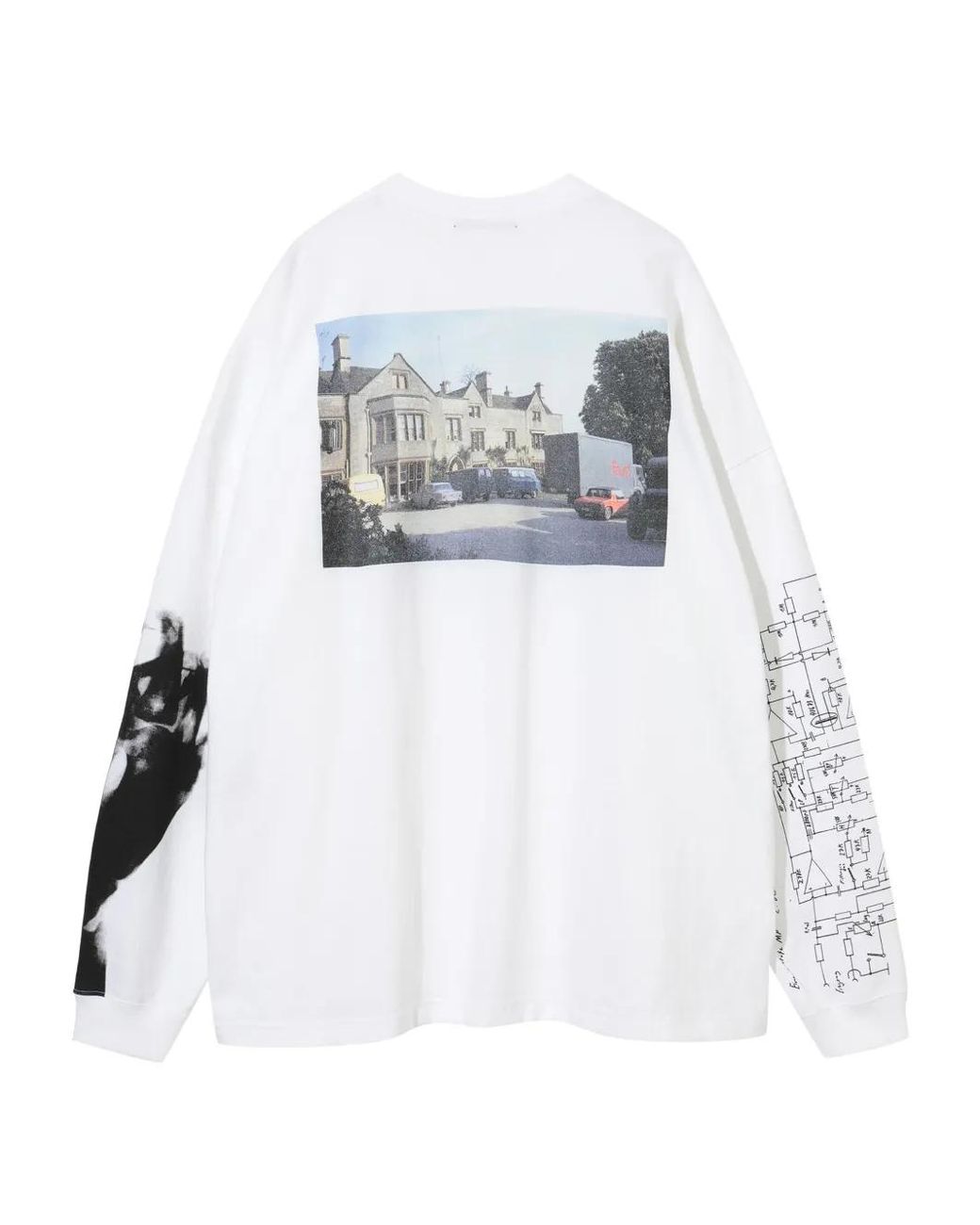 Undercover Faust-Print Long-Sleeve Sweater in White for Men | Lyst