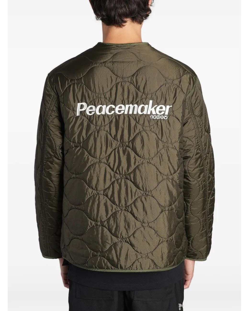 Peacemaker Oamc Green Quilted Jacket for men