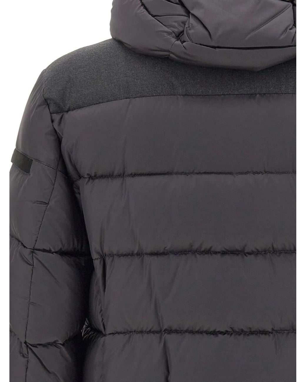 Moorer Gray Wright Quilted Down Jacket for men