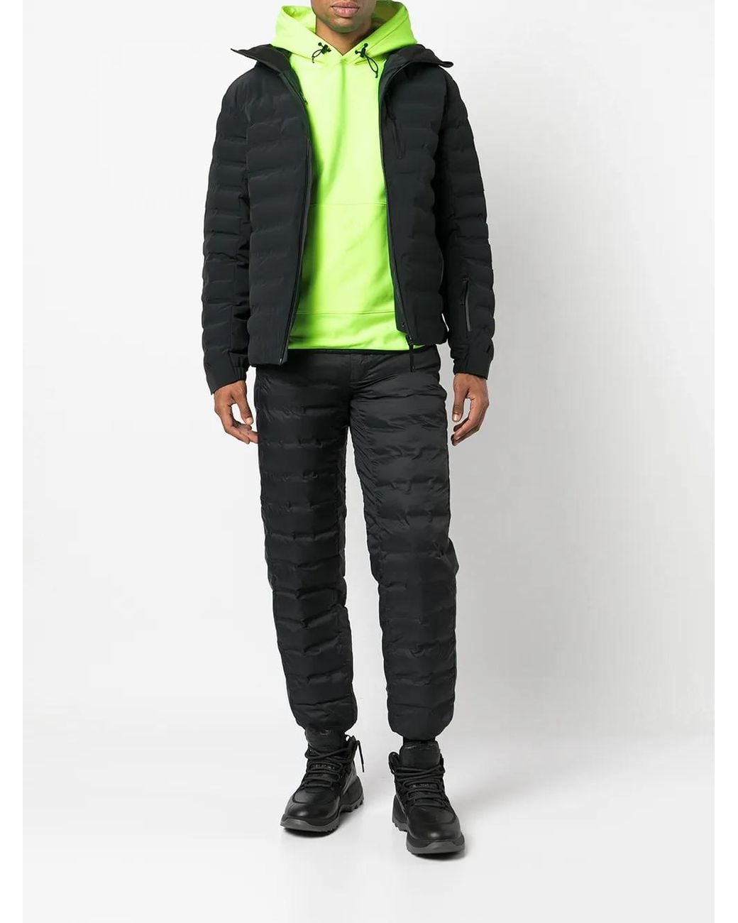 Aztech Mountain Green Fleece Drawstring Hoodie for men
