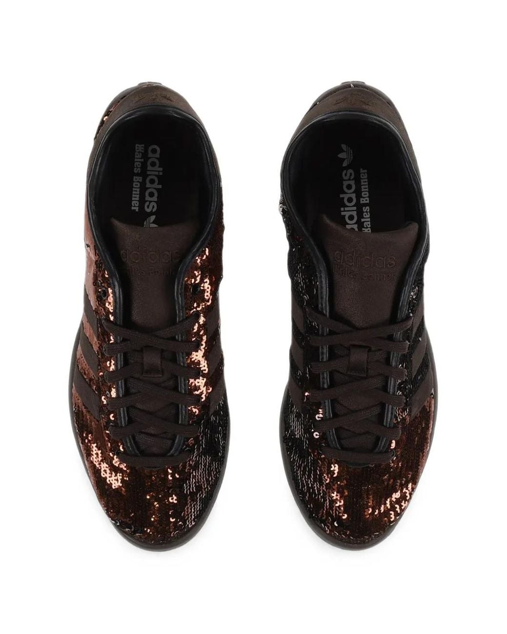 Adidas Black X Wales Boner Karintha Sequin-Embellished Sneakers for men