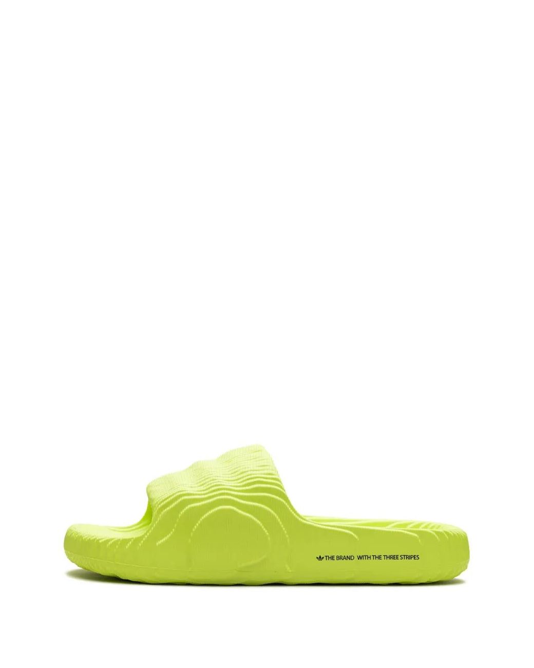 Adidas Green Adilette 22 "Solar" Slides