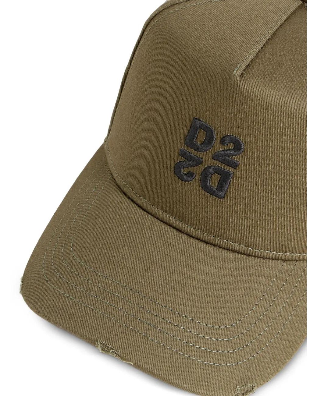 DSquared² Green Casquette De Baseball D2 Upside Down for men