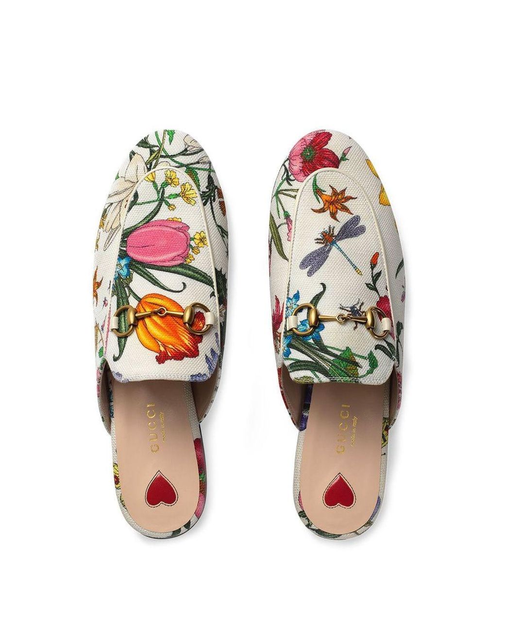 gucci canvas slippers