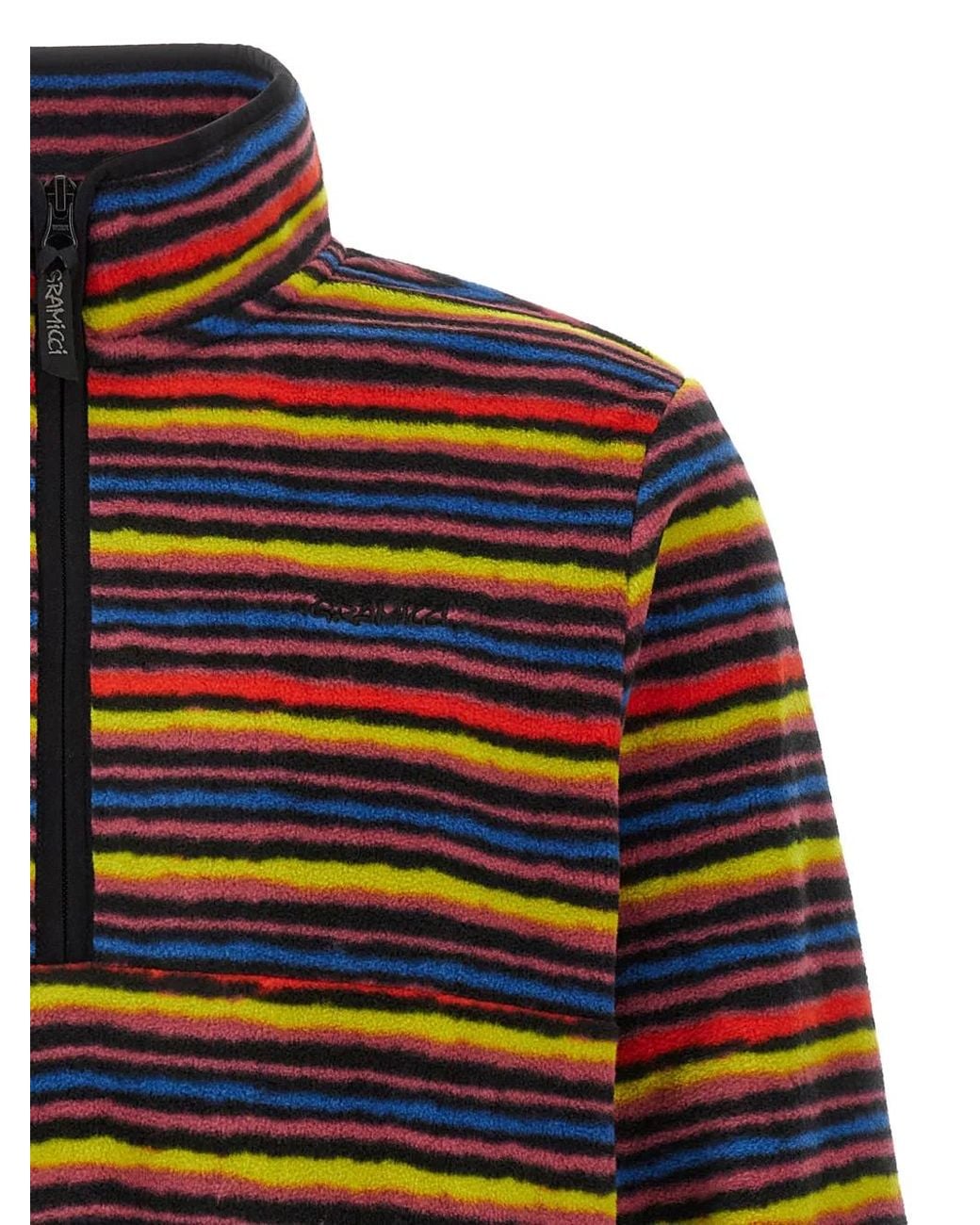 Gramicci Red Pull En Polaire À Rayures
