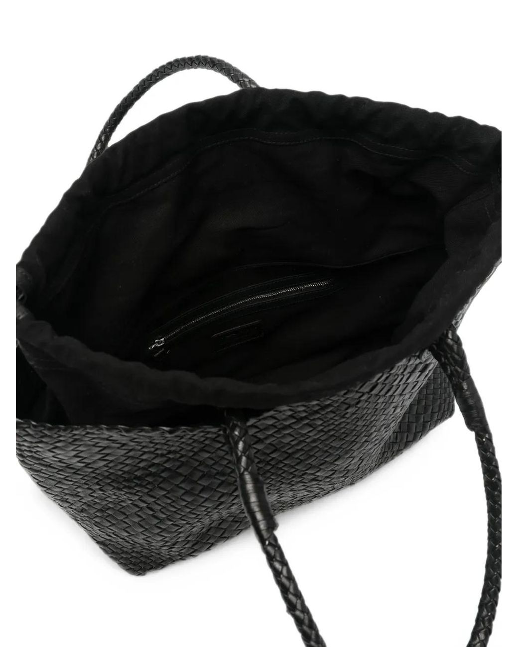 IBELIV Black Bazika Woven Tote Bag