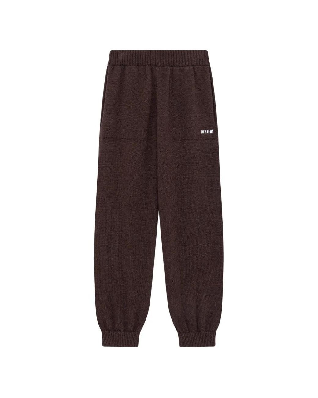 MSGM Purple Jogginghose Mit Logo-Print