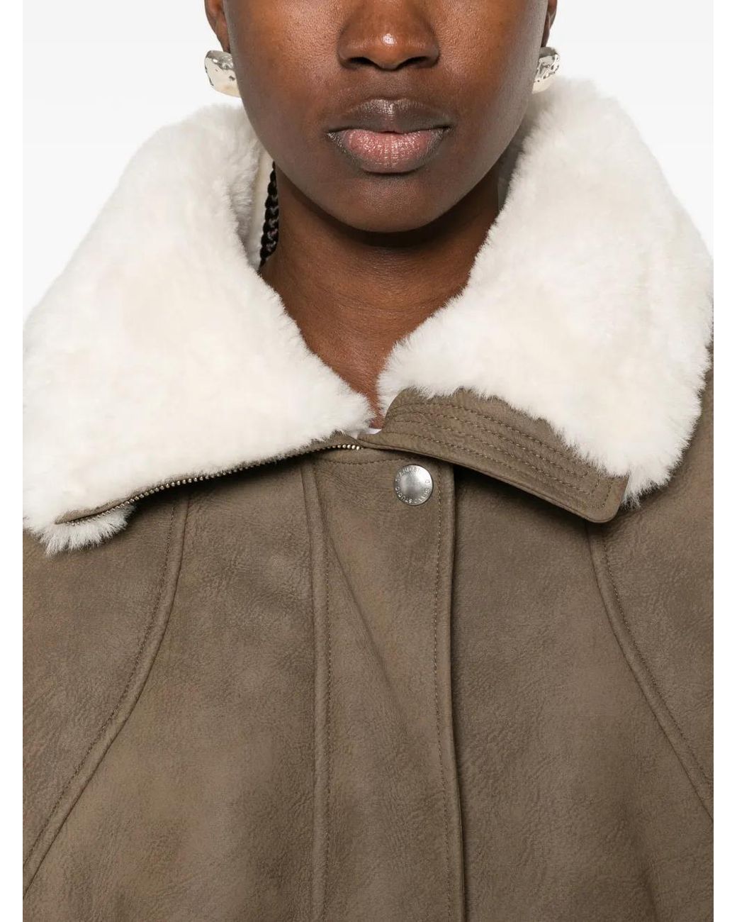 Chaqueta Sevyn Con Botones Stand Studio de color Brown