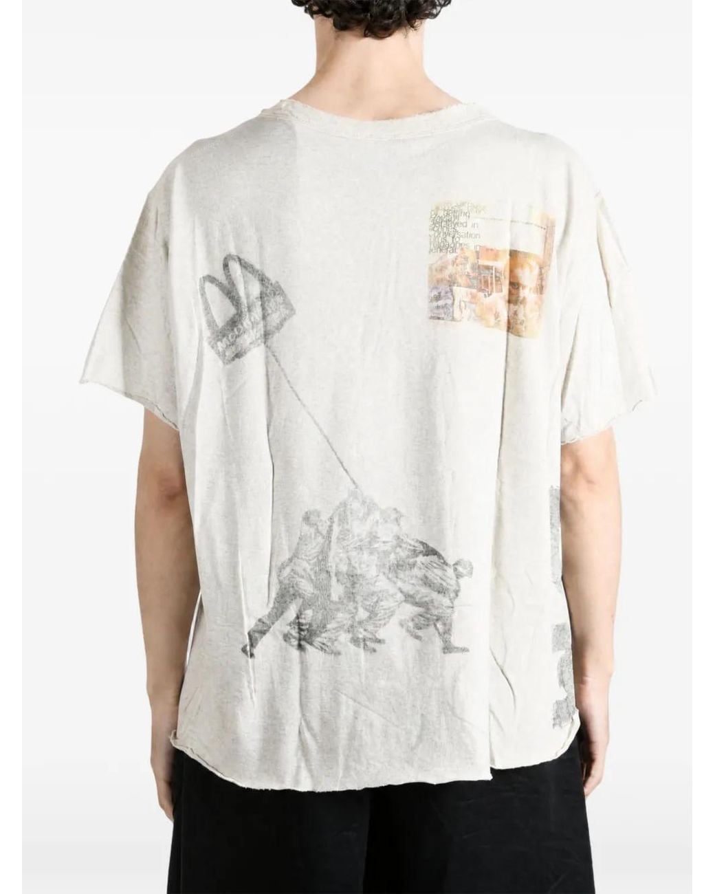 SAITOS White Fonster Raw-Cut T-Shirt