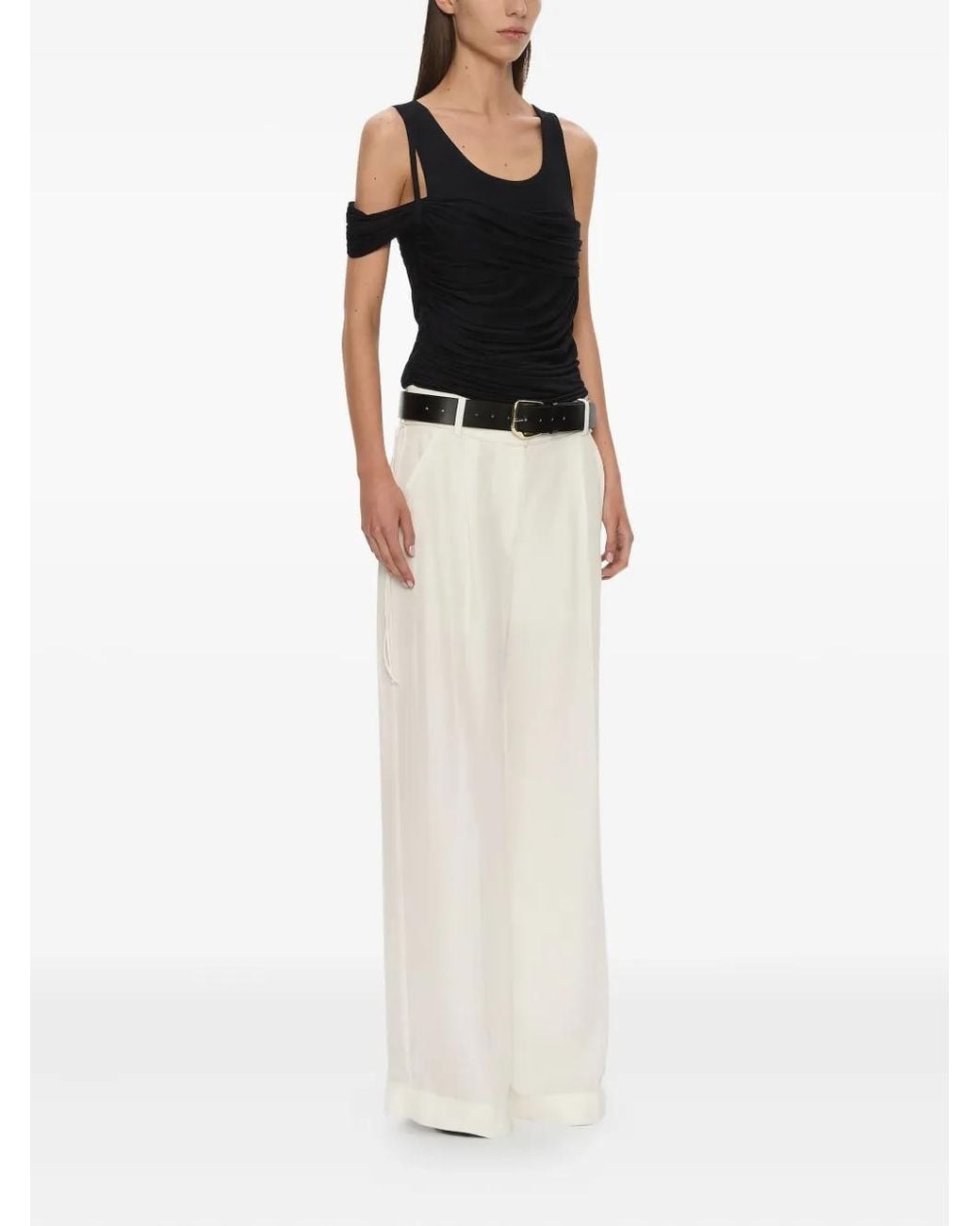 Christopher Esber White Marli Trousers