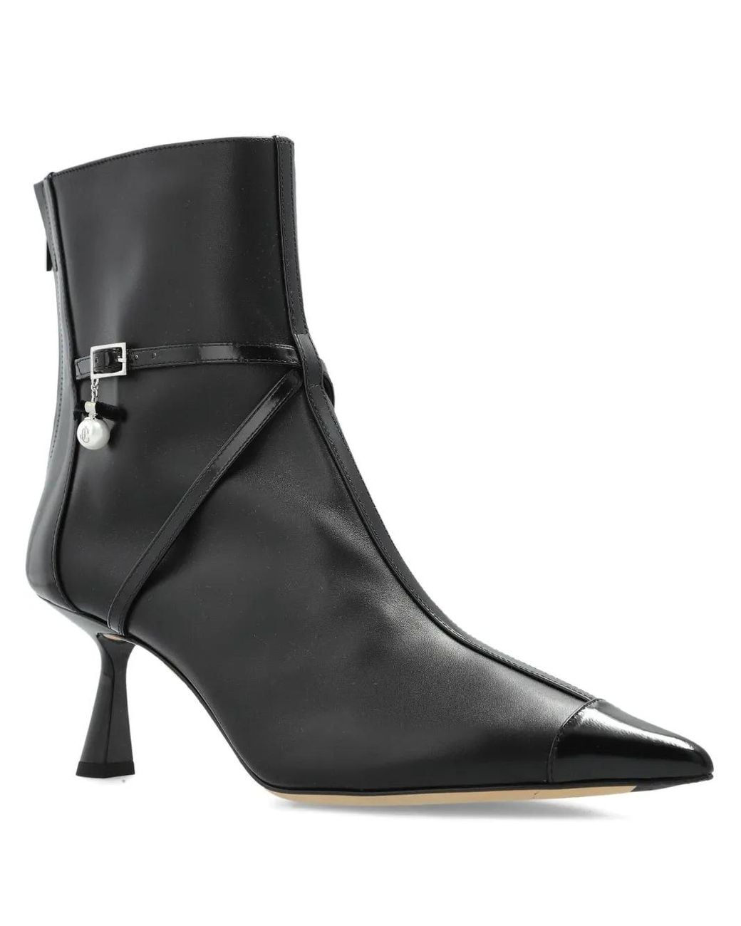 Jimmy Choo Black Heeled Ankle Boots 'Aren'