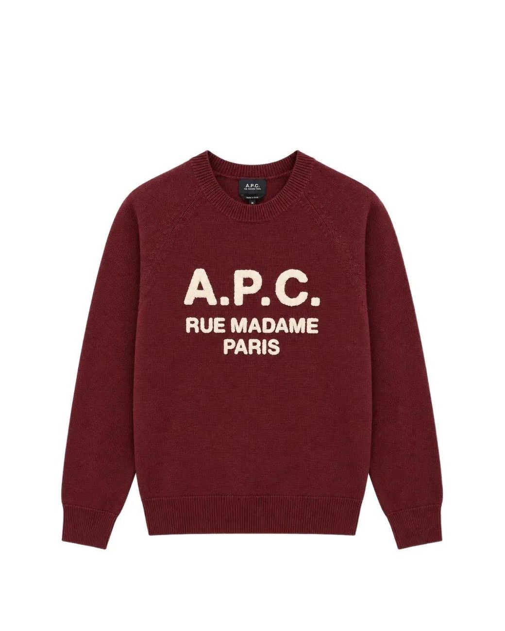A.P.C. Red Sweat À Logo