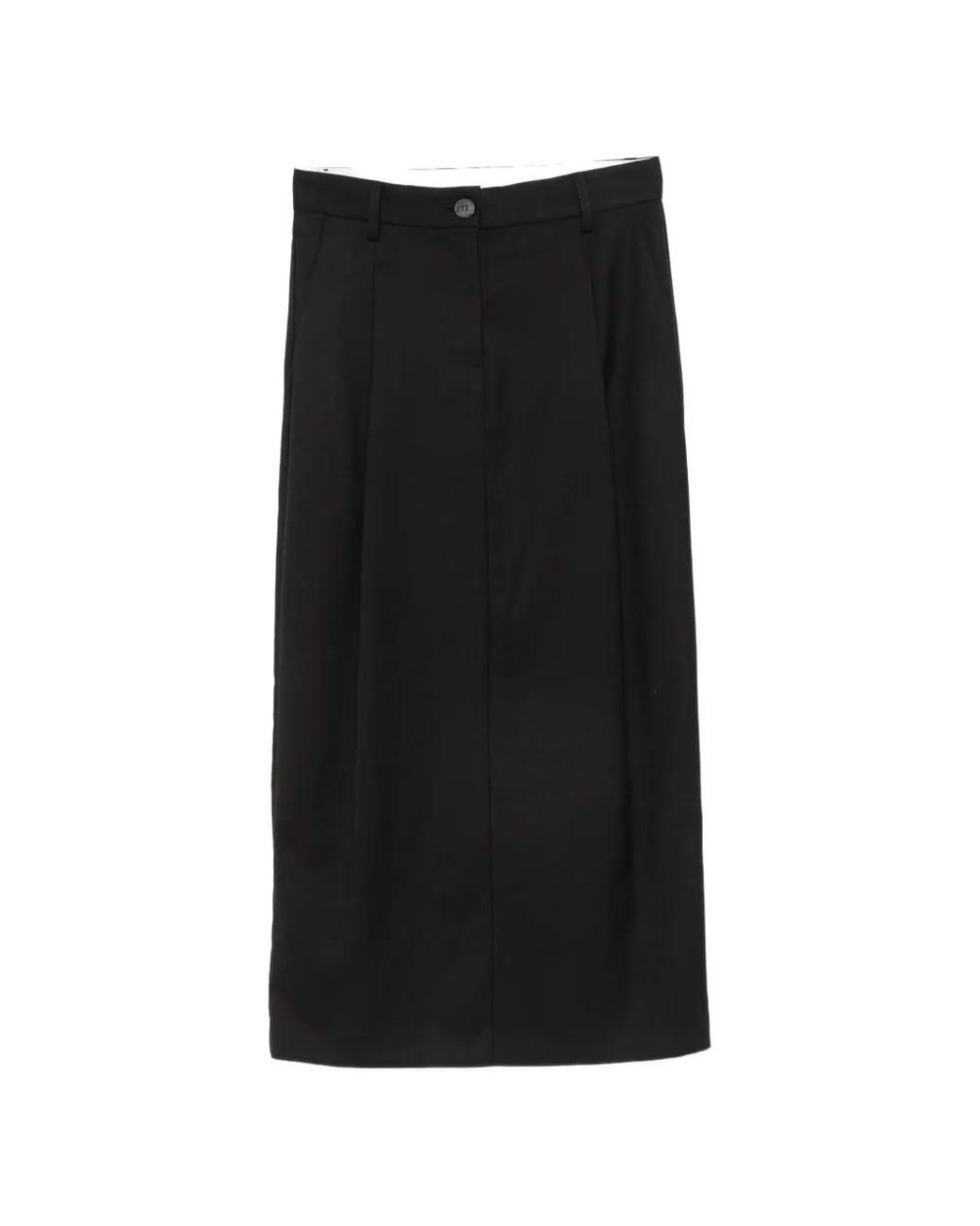 Alpha Studio Geplooide Midi-Rok in het Black