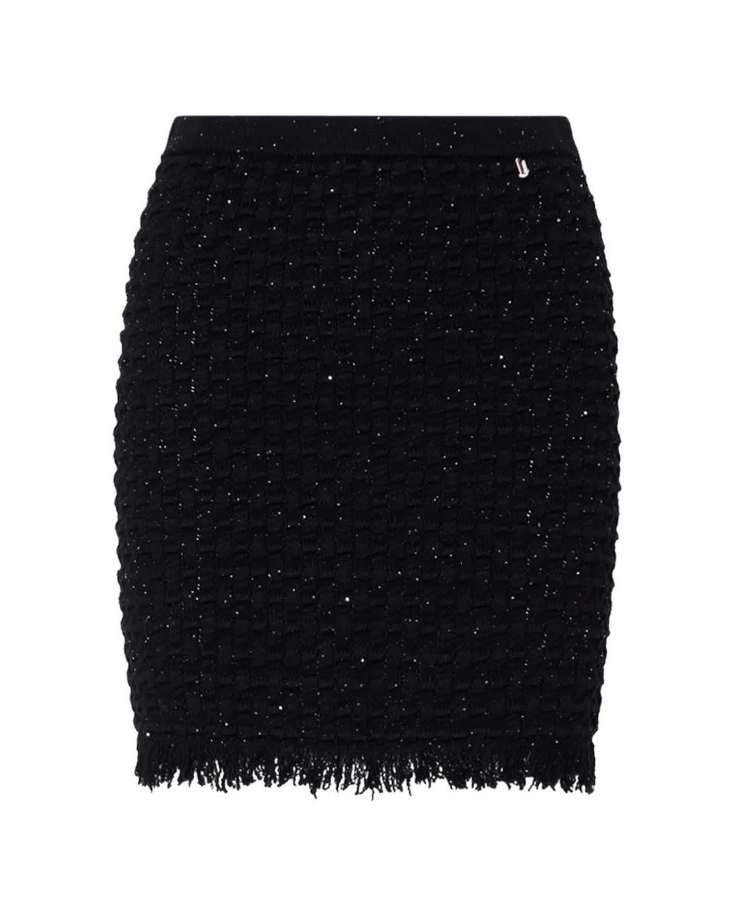 Liu Jo Black Knitted Miniskirt