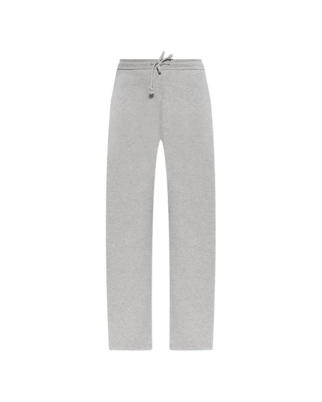 Victoria Beckham Gray Jules Drawstring-Waist Track Pants