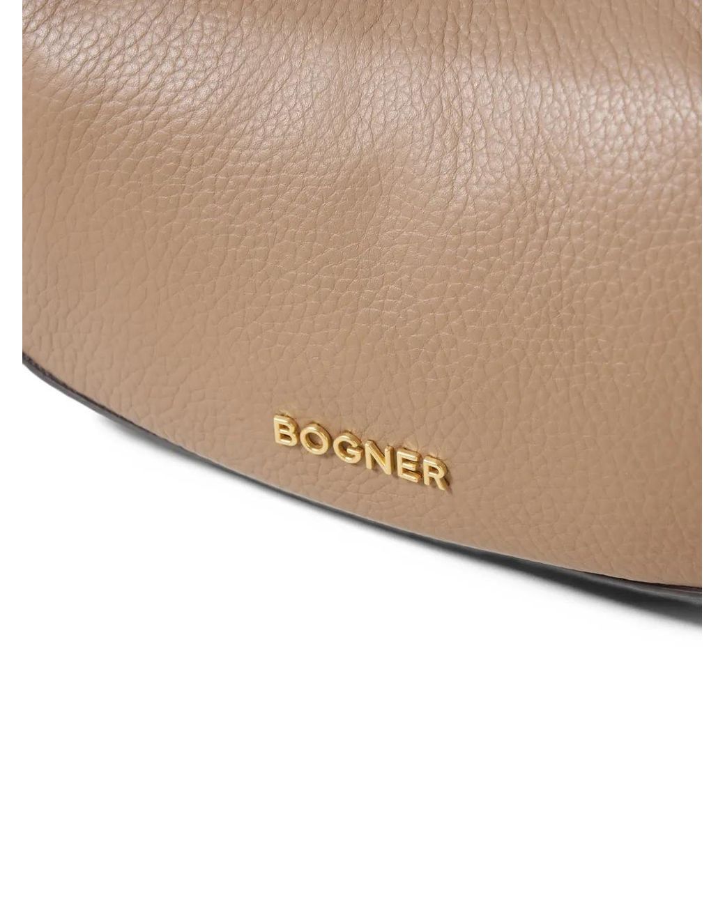 Bogner Natural Small Wallis Kyla Leather Crossbody Bag