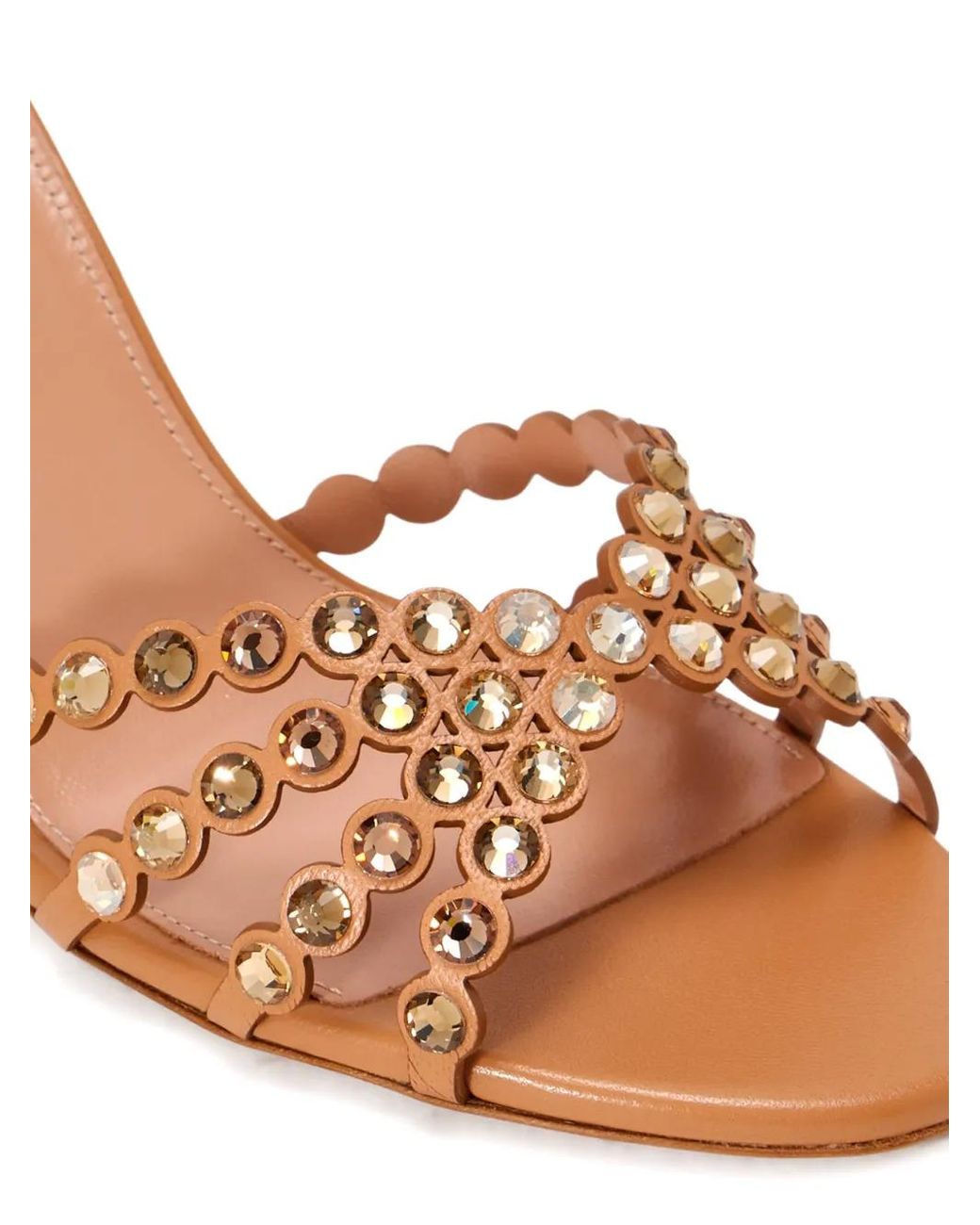 Aquazzura Brown 75Mm Tequilla Sandals