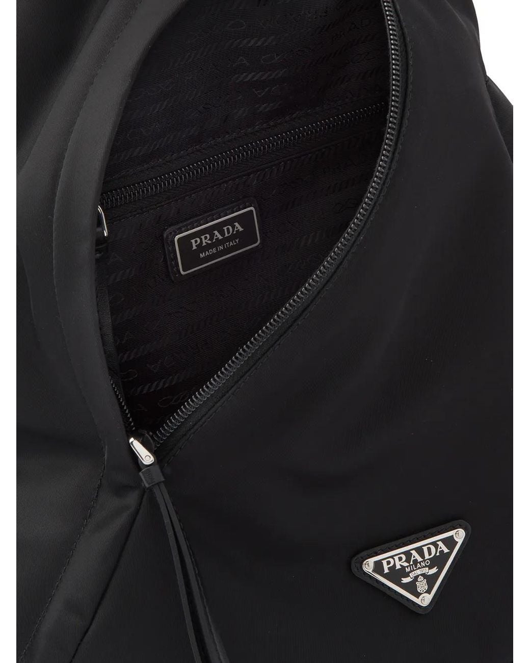 メンズ Prada Re-nylon バックパック Black