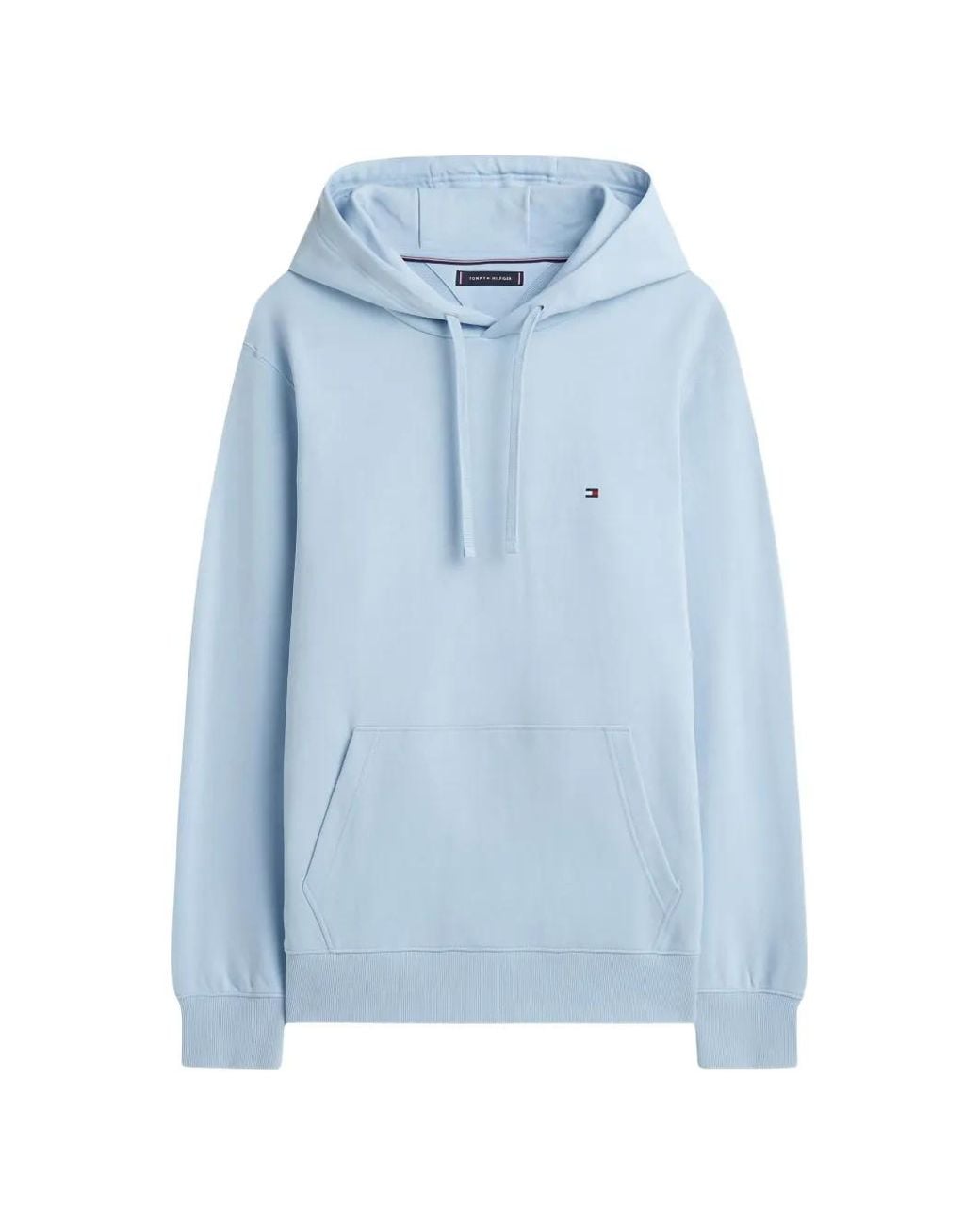 Tommy Hilfiger Blue Hoodie À Détail De Logo for men