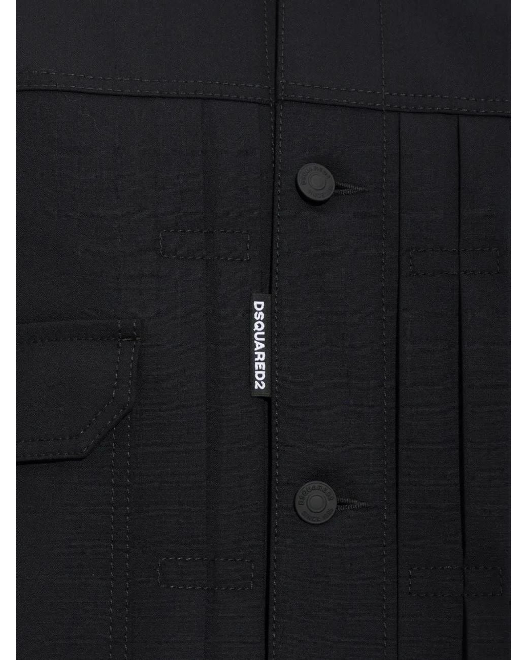 DSquared² Blue Wool Jacket for men