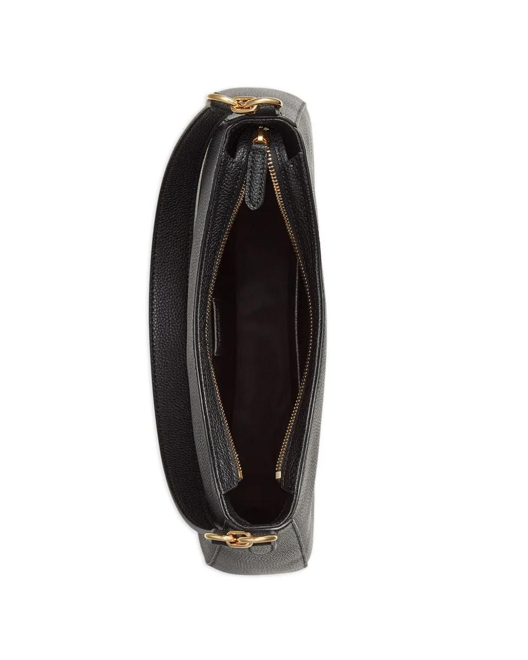 Ralph Lauren Black Sac Porté Épaule À Logo Embossé