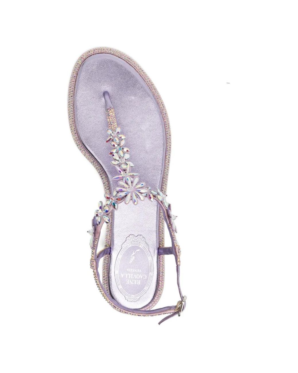 Rene Caovilla White Diana Sandals